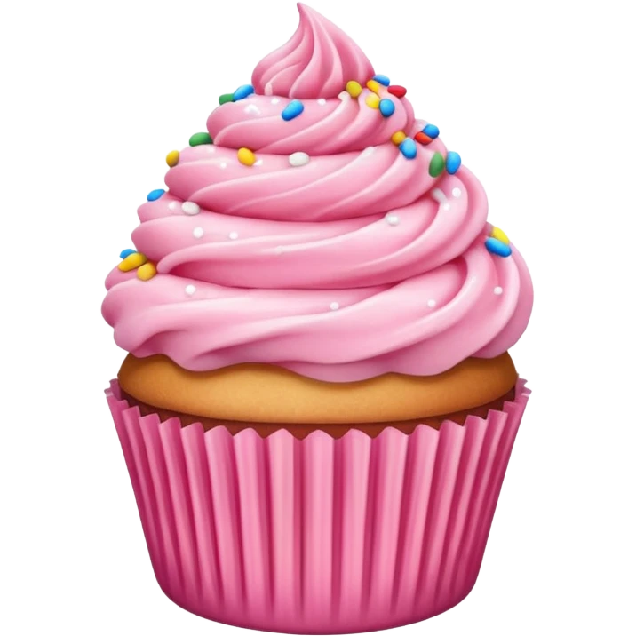 pink cupcake emoji