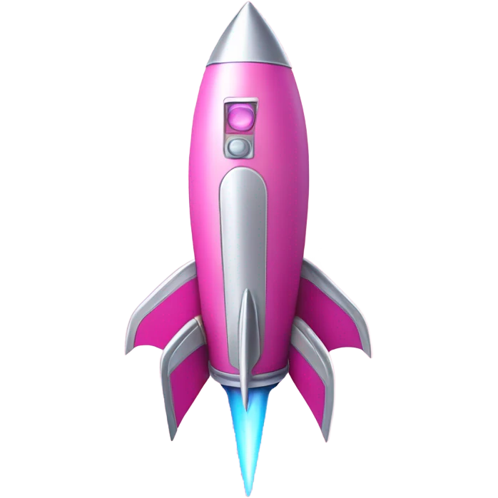 pink rocket emoji