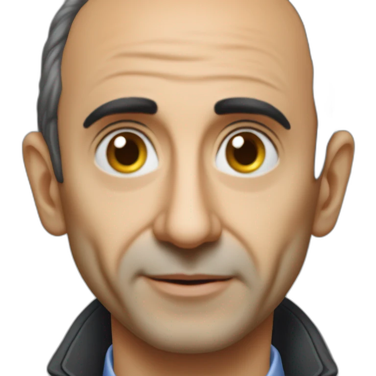 Eric Zemmour who say "Comme c'est bizarre!" emoji