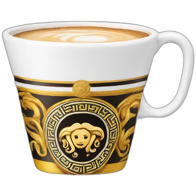 Versace cappuccino cup emoji