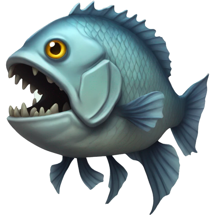 An undead fish emoji