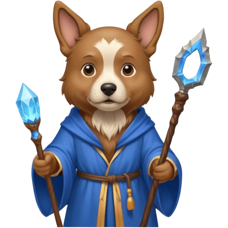 Dog wizard emoji