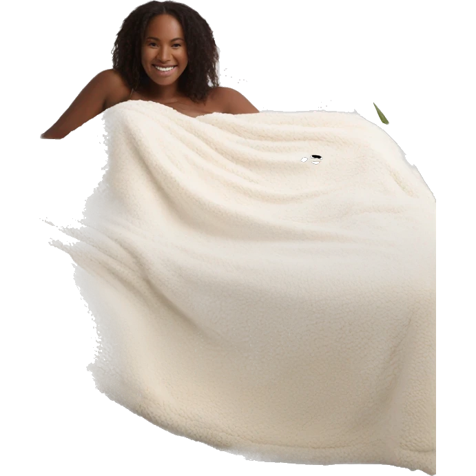 Cream barefoot dreams blanket emoji