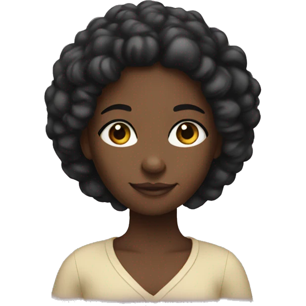 black girl peace sign emoji