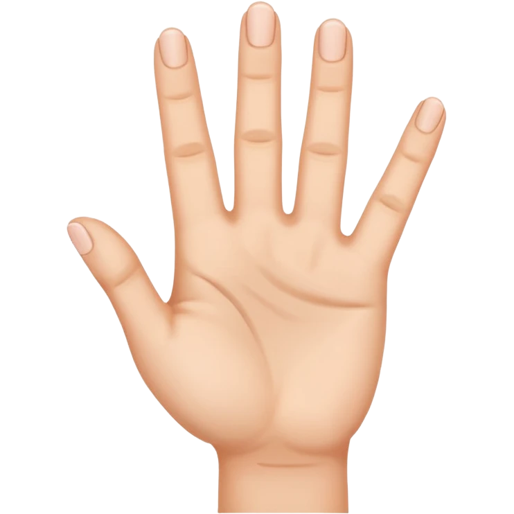 A hand that raises its first three fingers  emoji