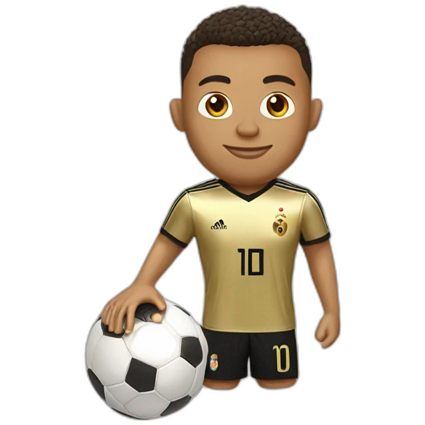 ronaldo porte le ballon d'or emoji