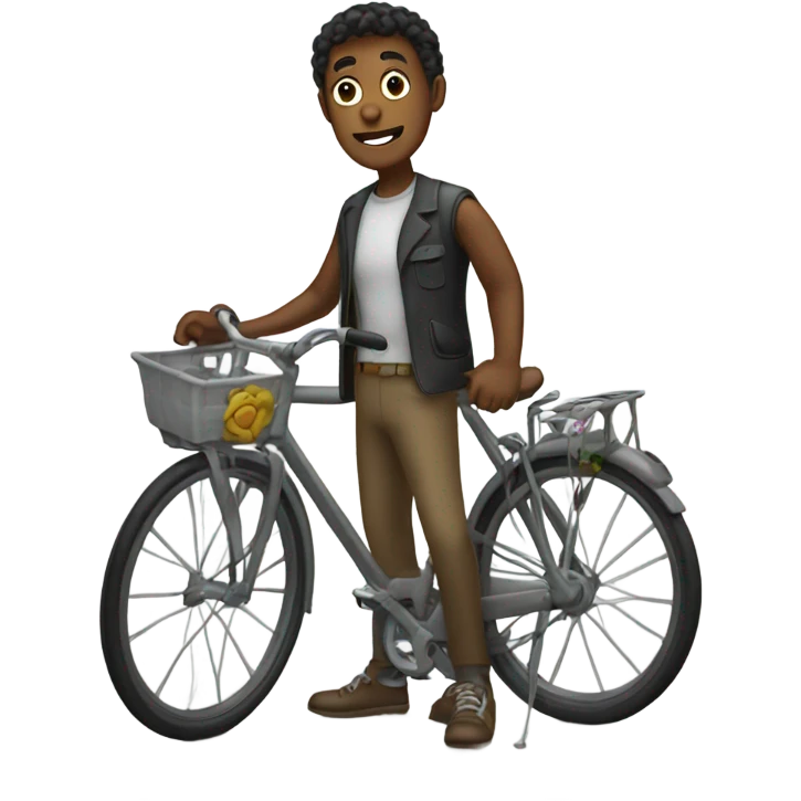 Me with a bicycle emoji