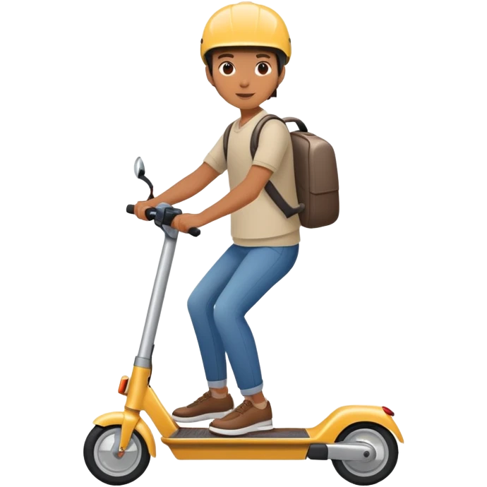 person riding an electric scooter emoji