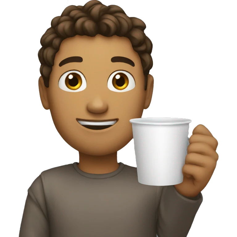 Elraenn Holding a Cup in His Hand emoji
