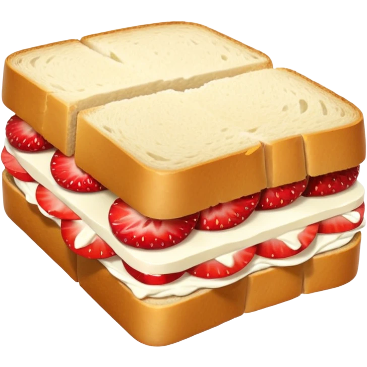 Strawberry sandwich   emoji