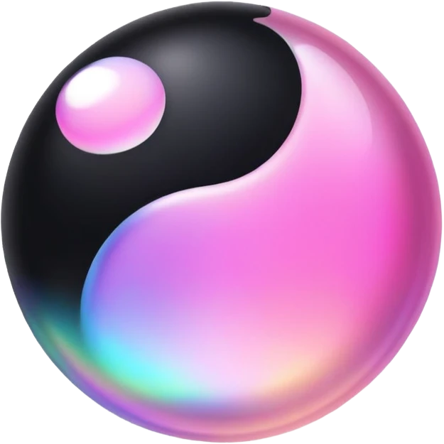  Black-pink-Iridescent-aesthetic-scenic-Decoration emoji