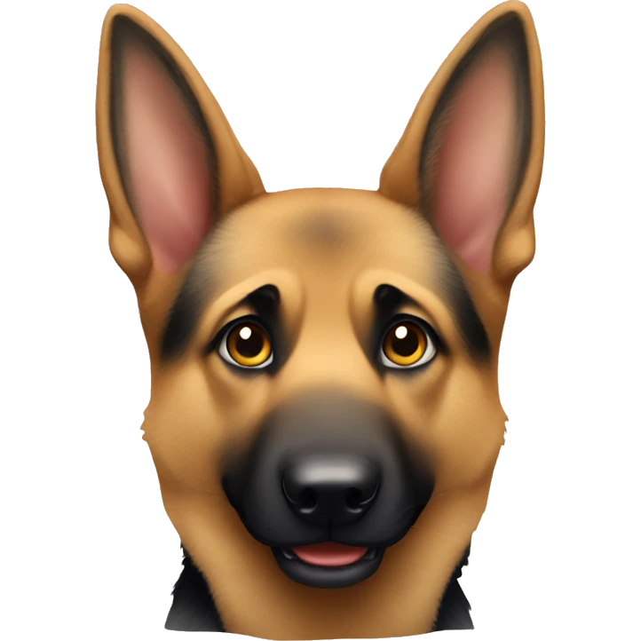 German shepherd cute  emoji