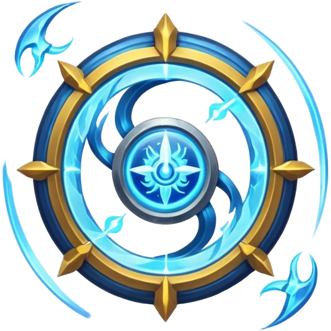 game icon for 'Aeonrith', fantasy world of sword and magic, time rift theme, emoji style emoji
