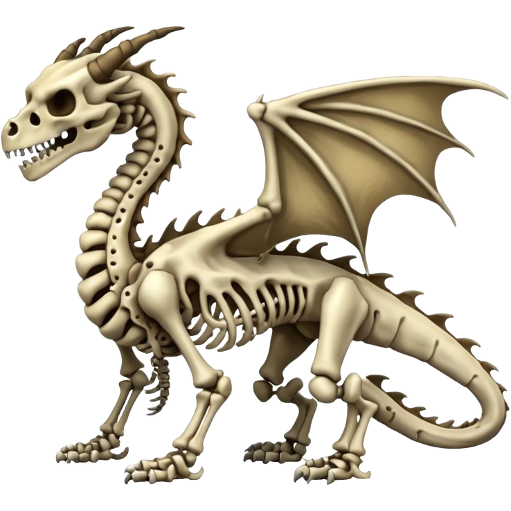 Evil Boneknapper-Skeleton-dragon (full body) emoji