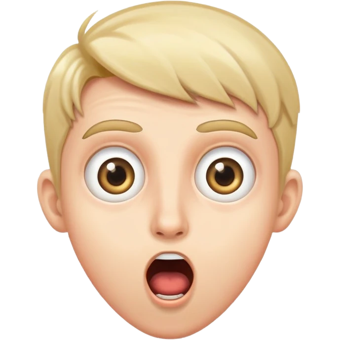 surprised streamer with wide eyes and open mouth emoji