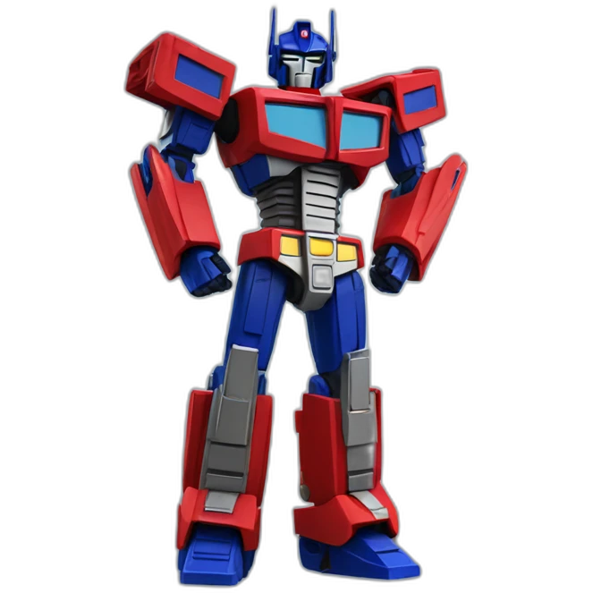Optimus Prime standing up emoji