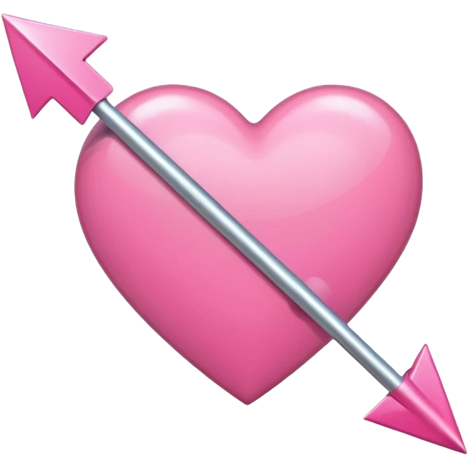 pink heart pierced by pink arrow  emoji
