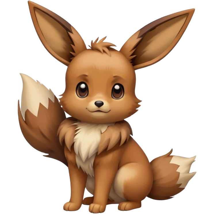 Eevee, full body, high quality emoji