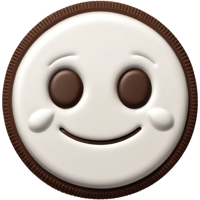 Oreo cookie emoji