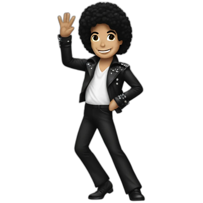 Michael Jackson waving emoji