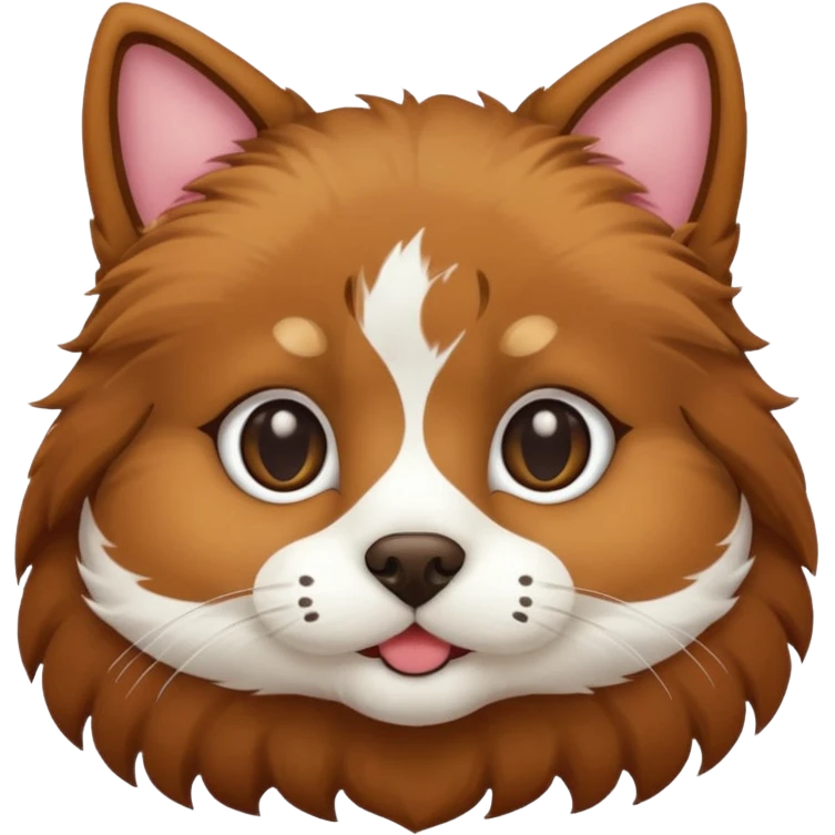Dog with cat face emoji