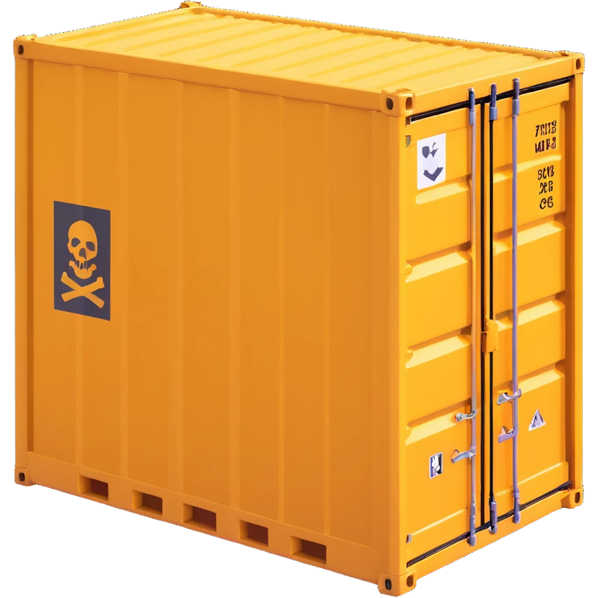 hazardous materials cargo container emoji