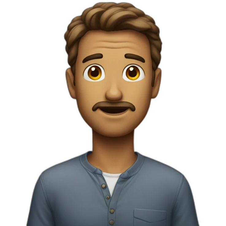 wondering man emoji