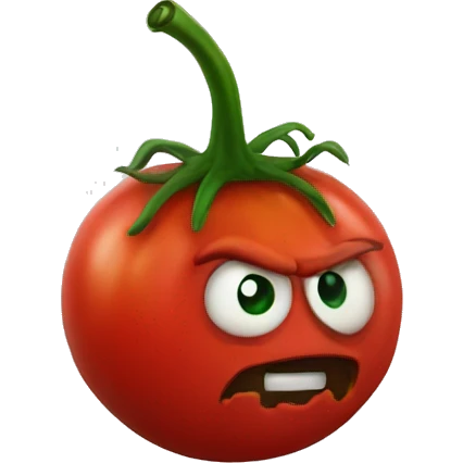 evil tomato emoji