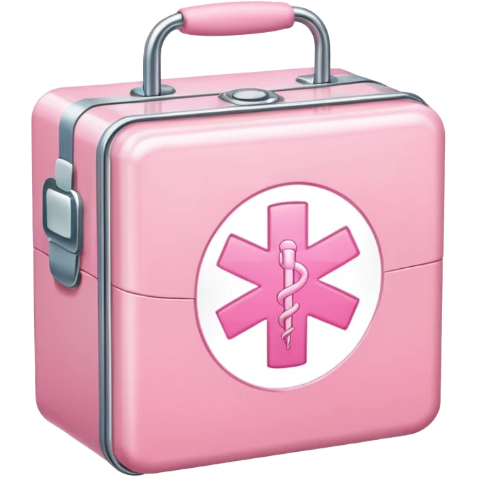 Pastel Pink medical box glow emoji