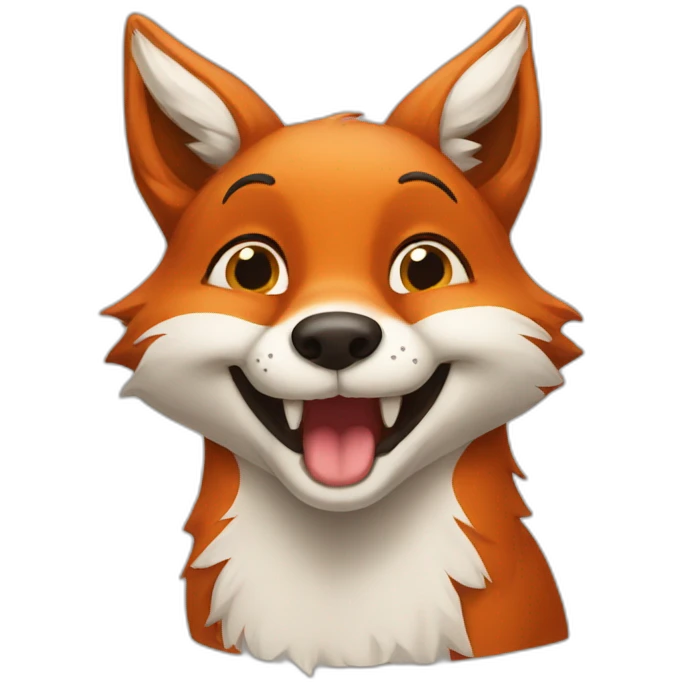 smiled fox kiss you emoji