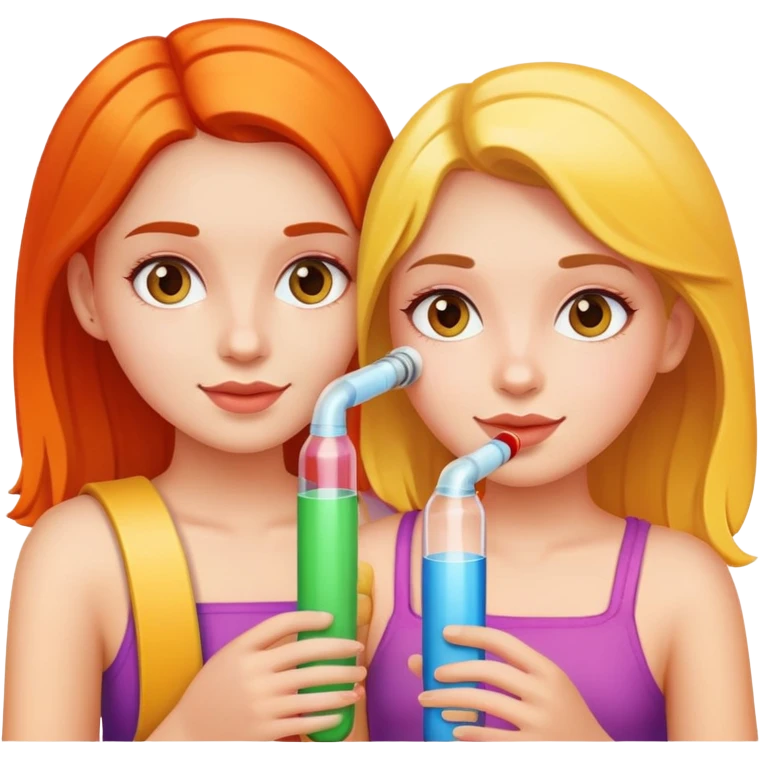 2 girls and a tube emoji
