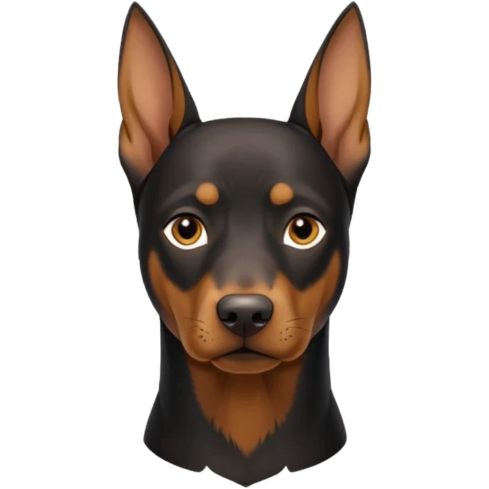 Dobermann Natural ears emoji