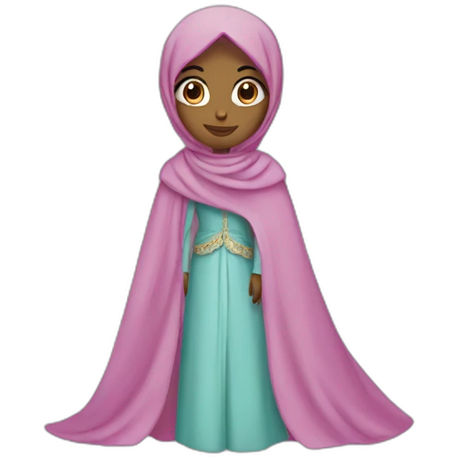 a princess with a hijab emoji