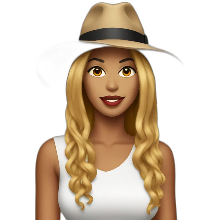 Beyonce with hat emoji