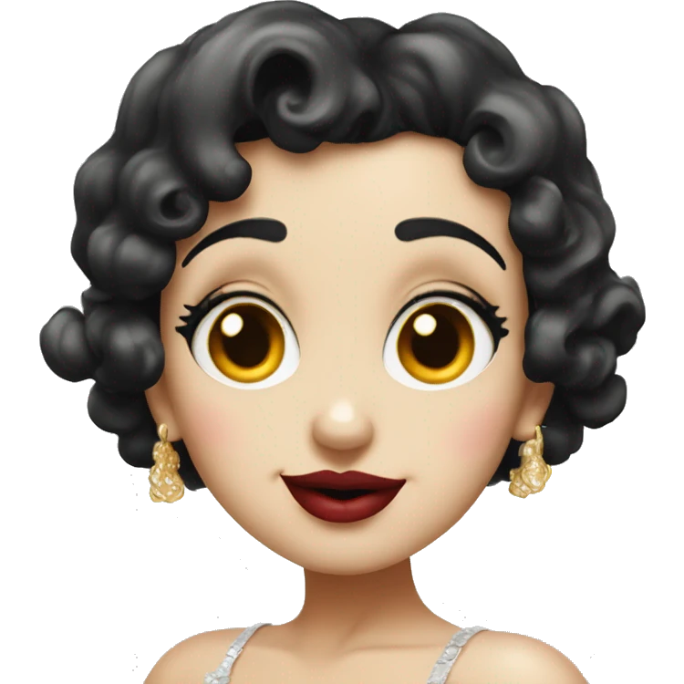classique betty boop face emoji