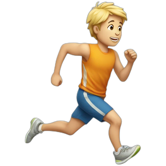 running boy emoji