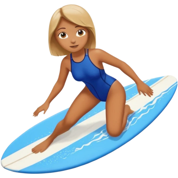 girl is surfing emoji