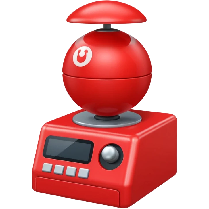1 red gacha machine ball emoji