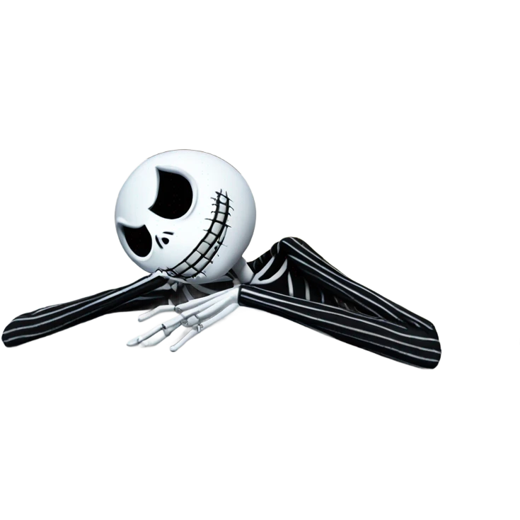 Jack skellington laying in bed emoji