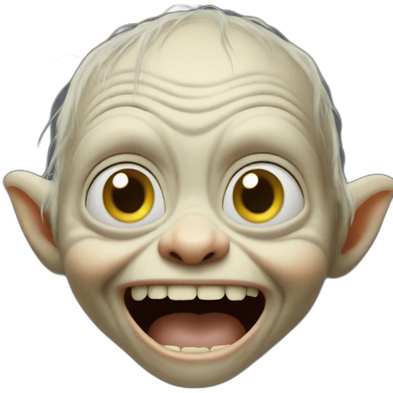 gollum excited emoji