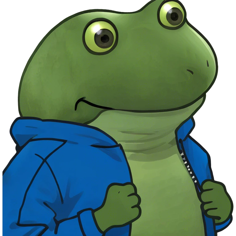 wearing a blue varsity jacket emoji