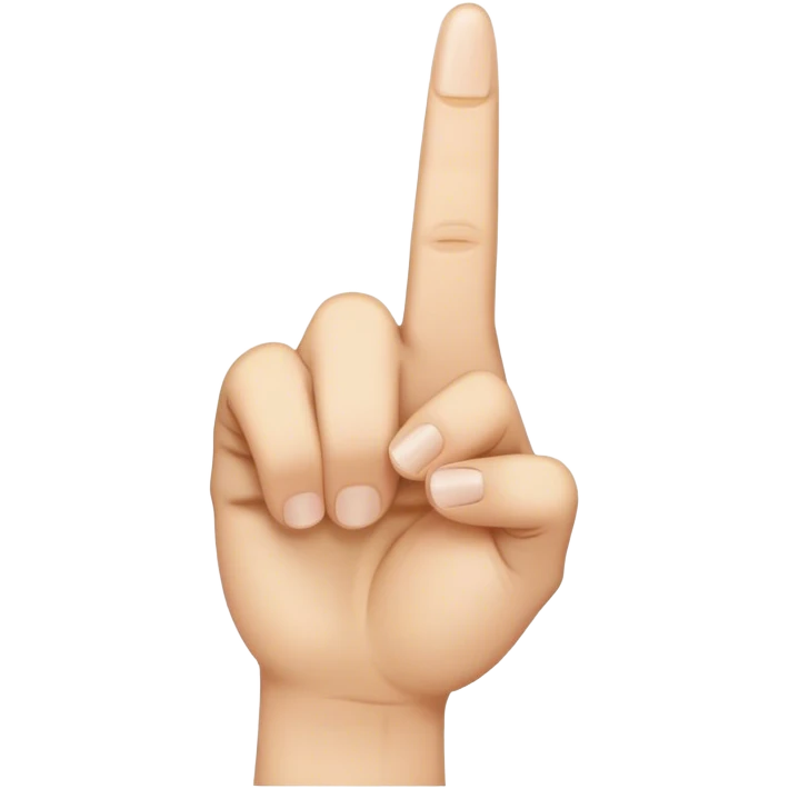 Middle finger emoji