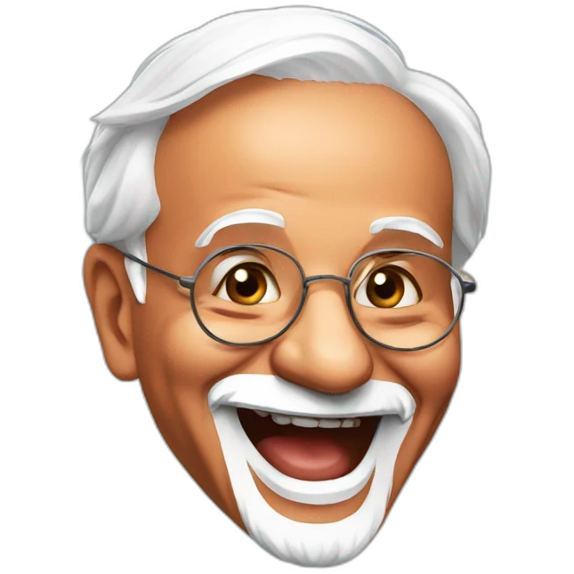 Prime Minister Modi laughing  emoji