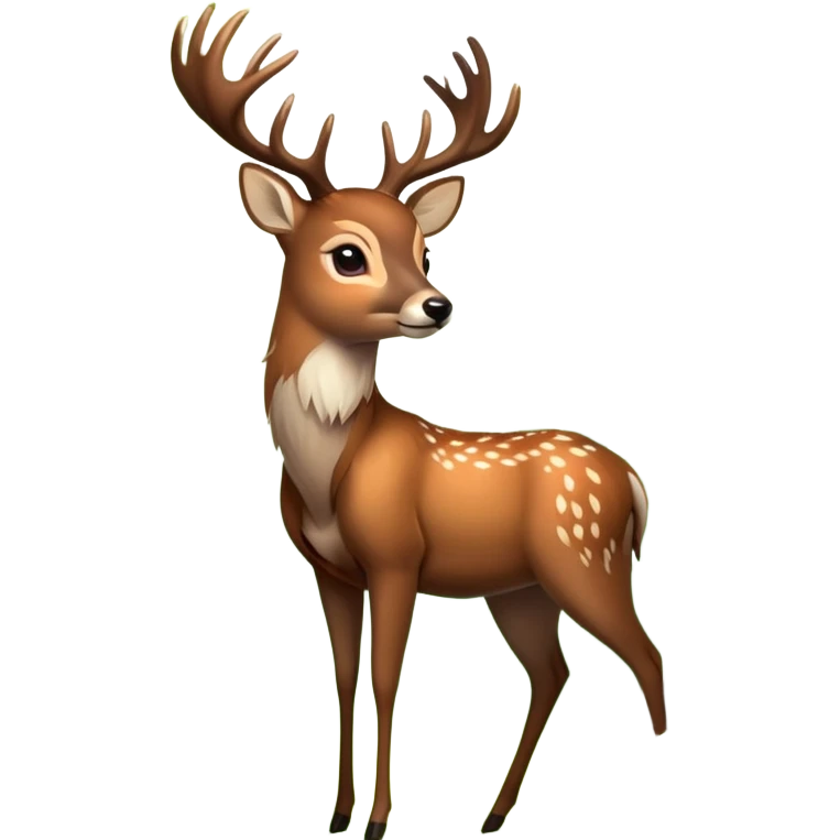 Deer in forest  emoji