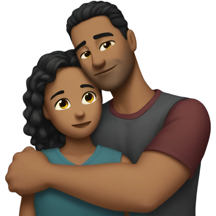 Me whit Julio hugging me emoji