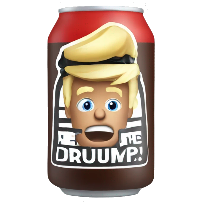 Donald trump drink a cola emoji