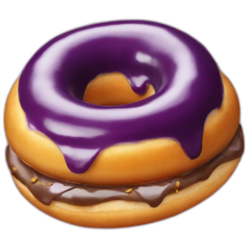 Aubergine dans donuts emoji