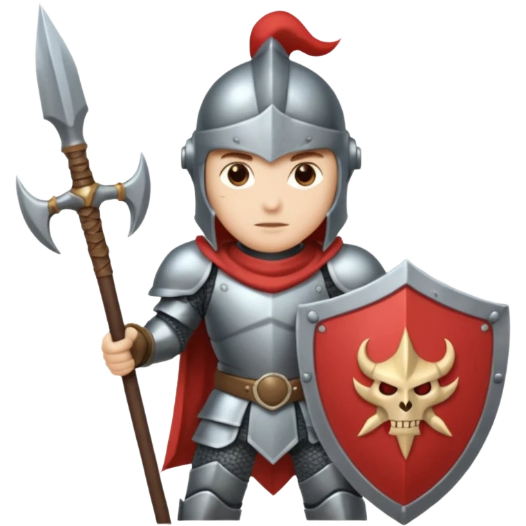 War + armor + halberd emoji