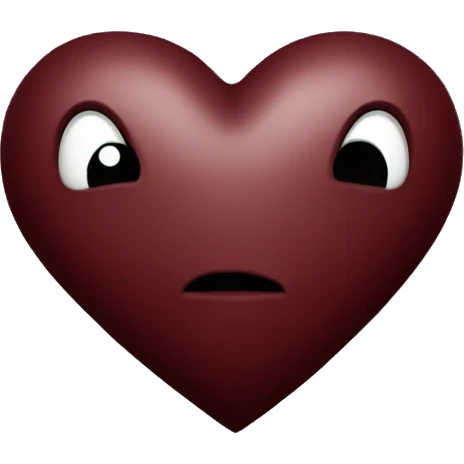 dark red heart emoji
