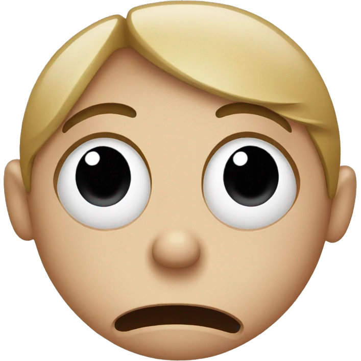 Stressed face  emoji